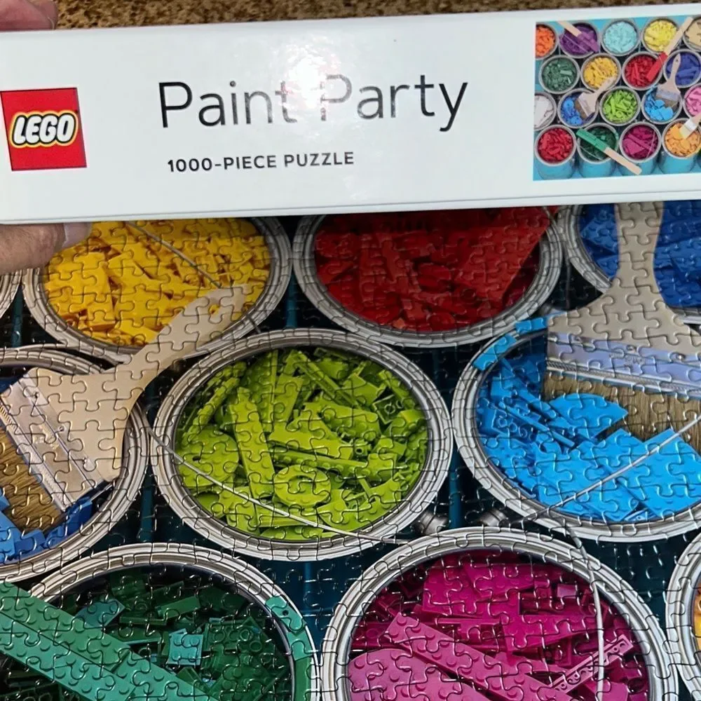 LEGO Paint 🎨 Party Puzzle 🧩 with Vibrant Colors 1000 Piece Brain 🧠 Challenge